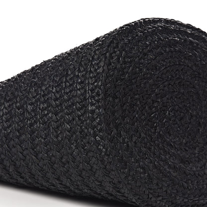Saint Laurent Raffia Medium Panier Bag Black 8 of 9