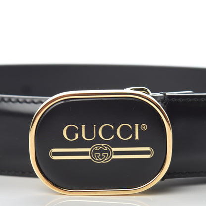Gucci Calfskin Logo Belt 100 40 Black 6 of 7