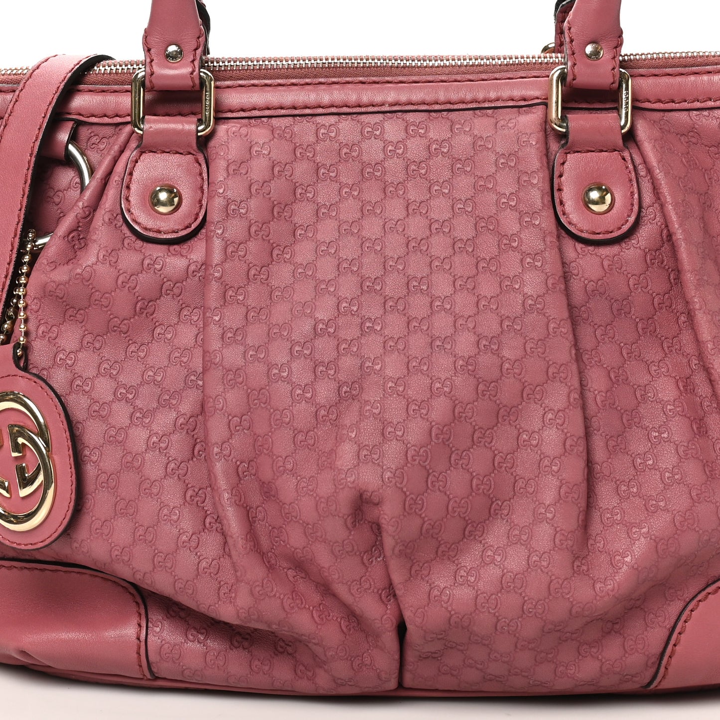 Microguccissima Medium Sukey Top Handle Bag Vintage Rose