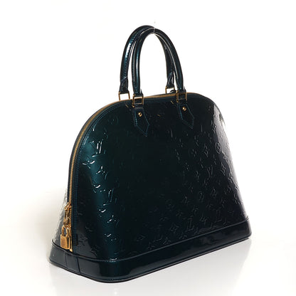 Louis Vuitton Vernis Alma GM Blue Nuit 3 of 7