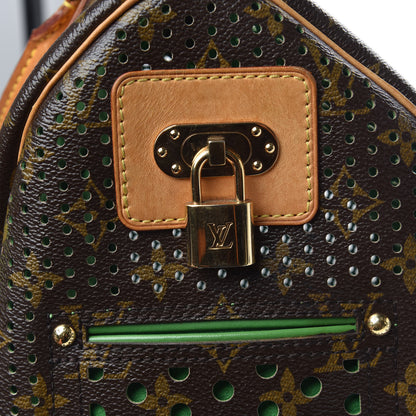 Louis Vuitton Monogram Perforated Speedy 30 Green 12 of 18