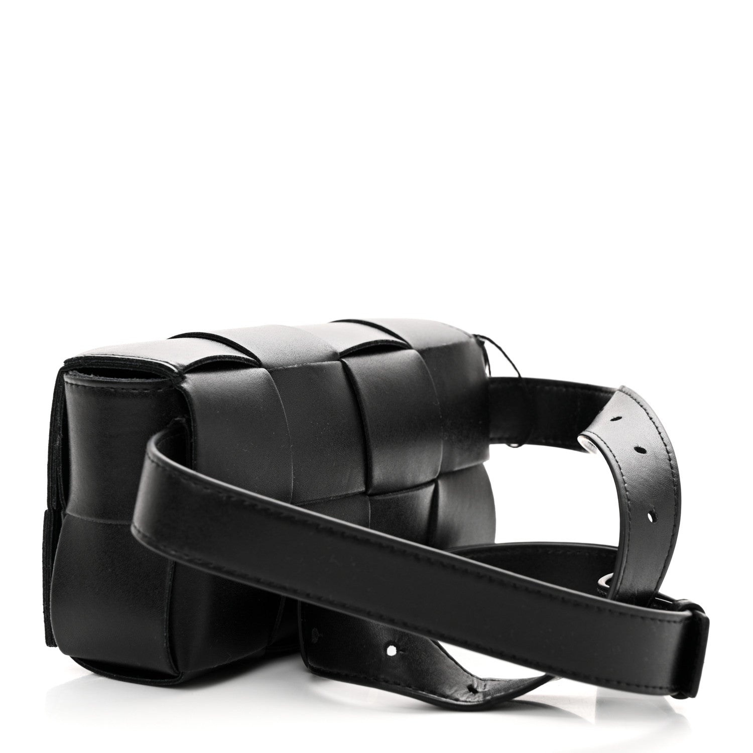 Bottega Veneta Nappa Maxi Intreccio The Belt Cassette Bag Black 3 of 9