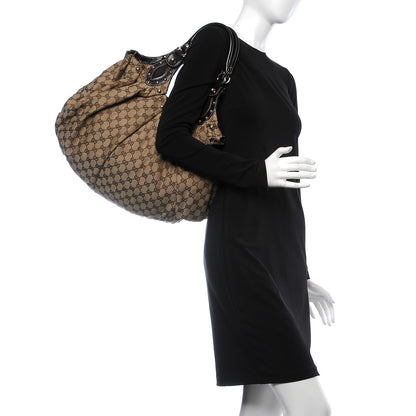 Gucci Monogram Studded Pelham Tote Dark Brown 2 of 12