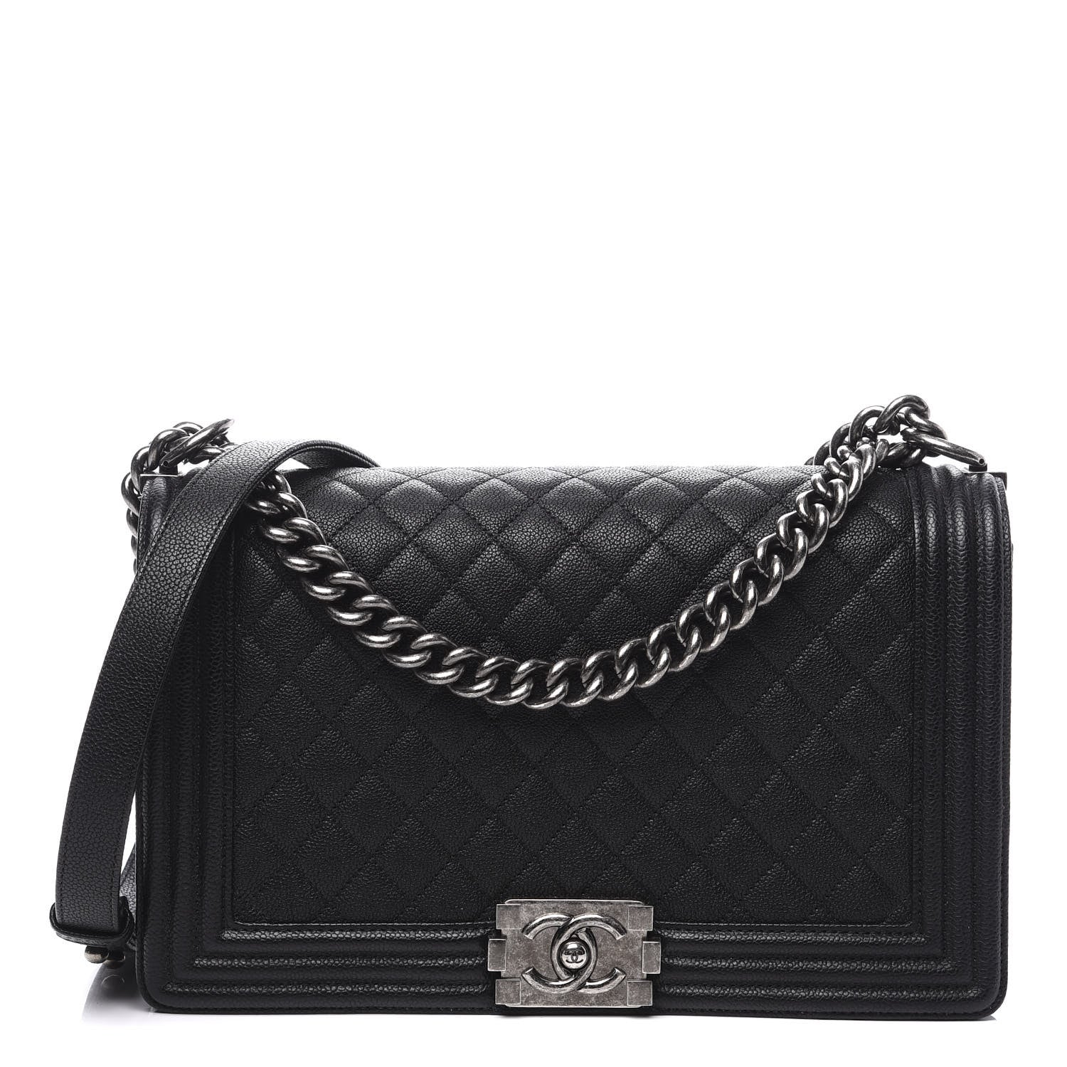 Chanel Caviar Quilted New Medium Boy Flap Black 1 of 9