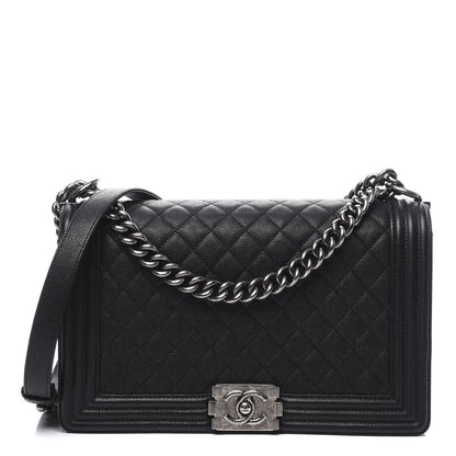 Chanel Caviar Quilted New Medium Boy Flap Black 1 of 9