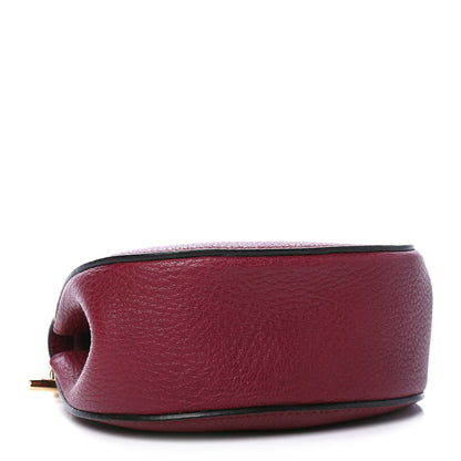 Chloe Grained Lambskin Nano Drew Shoulder Bag Wine Purple 3 of 6
