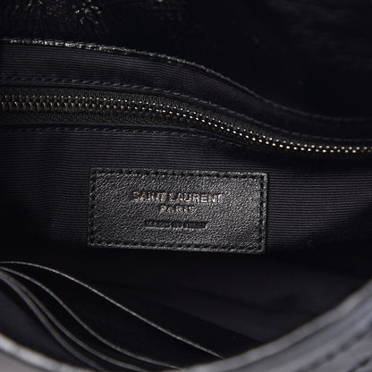 Saint Laurent Crinkled Calfskin Matelasse Monogram Niki Chain Wallet Black 8 of 8