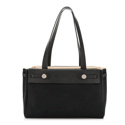 Hermes Toile Vache Hunter Herbag Cabas Black 2 of 14