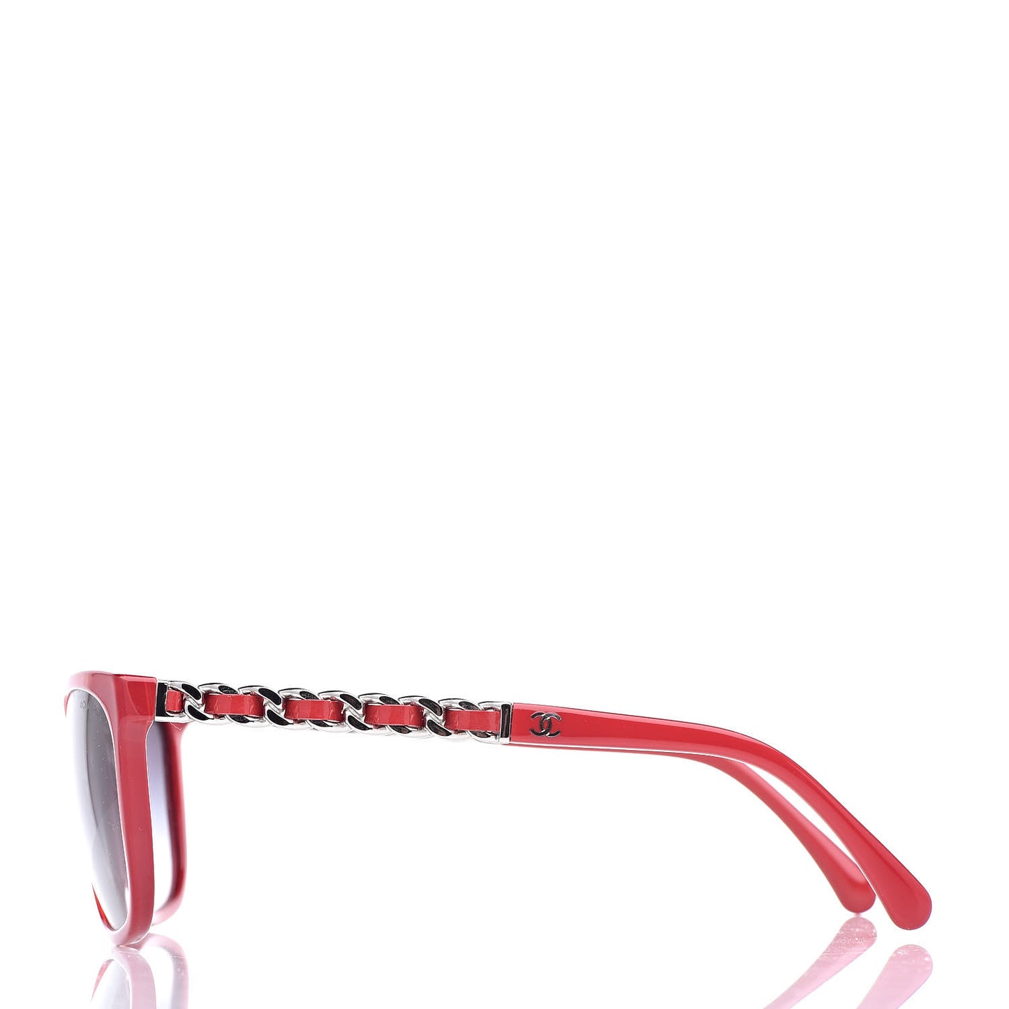 Cat Eye Chain Sunglasses 5260-Q Red