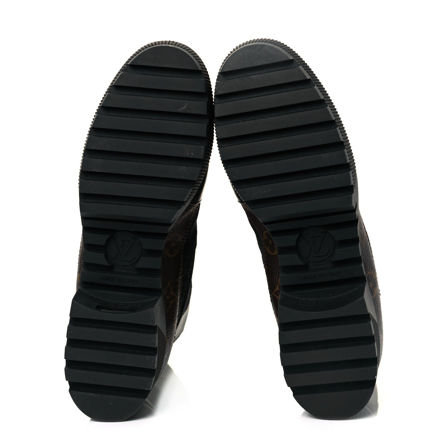 Louis Vuitton Suede Calfskin Monogram Laureate Platform Desert Boots 41 Black 5 of 8