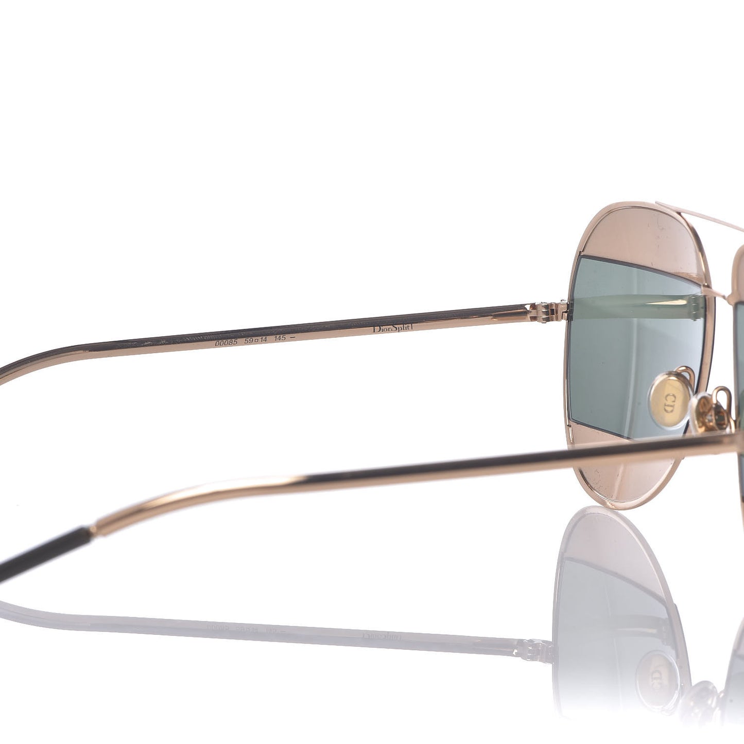 Split 1 Aviator Sunglasses Gold