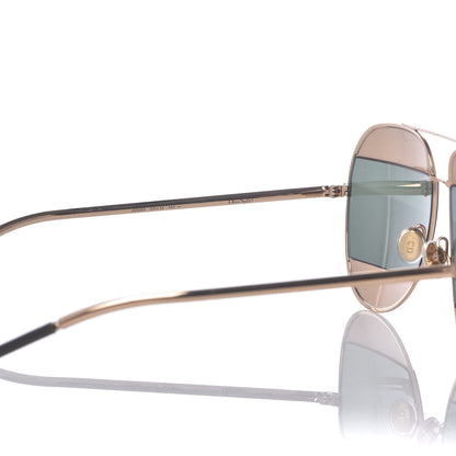 Christian Dior Split 1 Aviator Sunglasses Gold 5 of 7