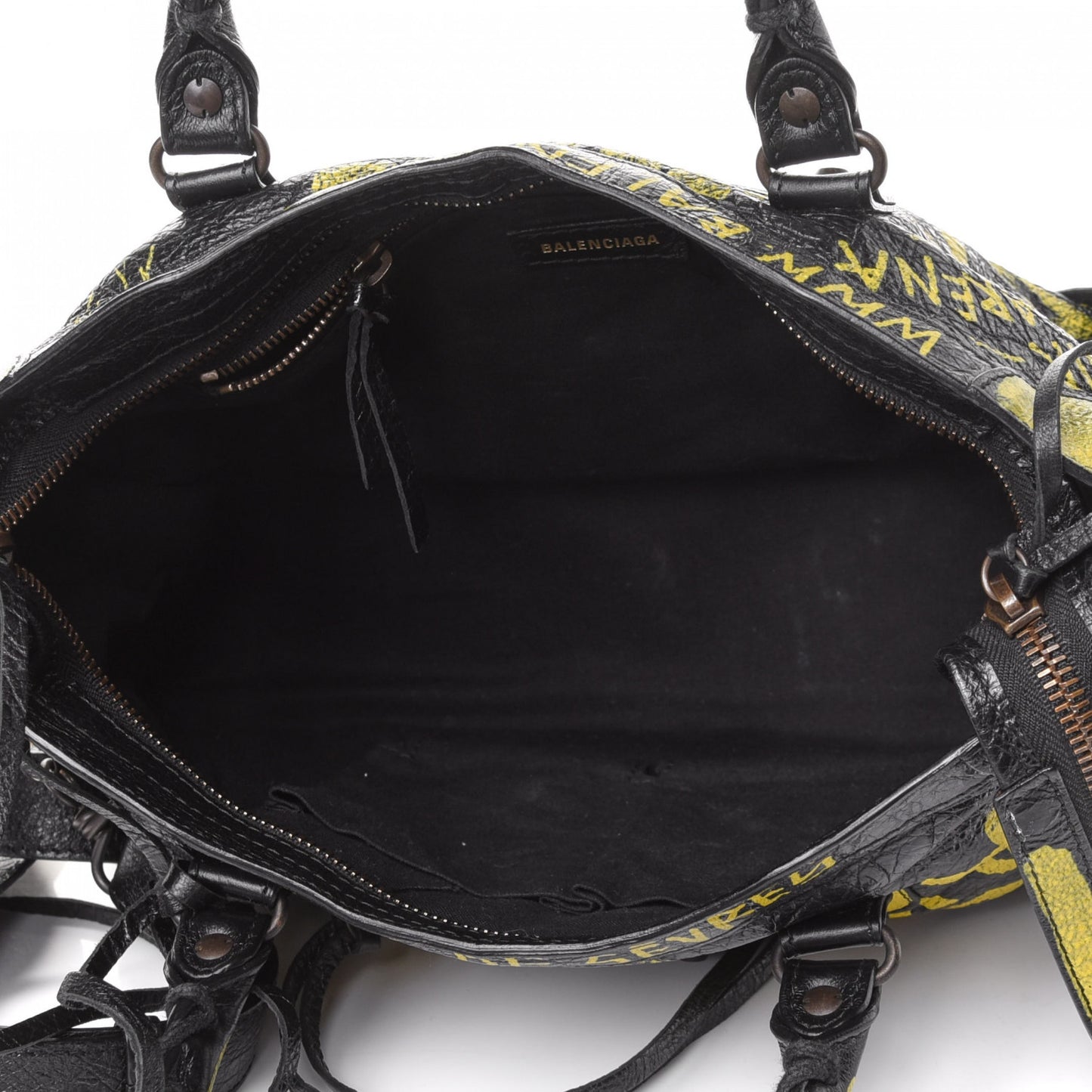 Agneau Graffiti Classic Hardware S City Black Yellow