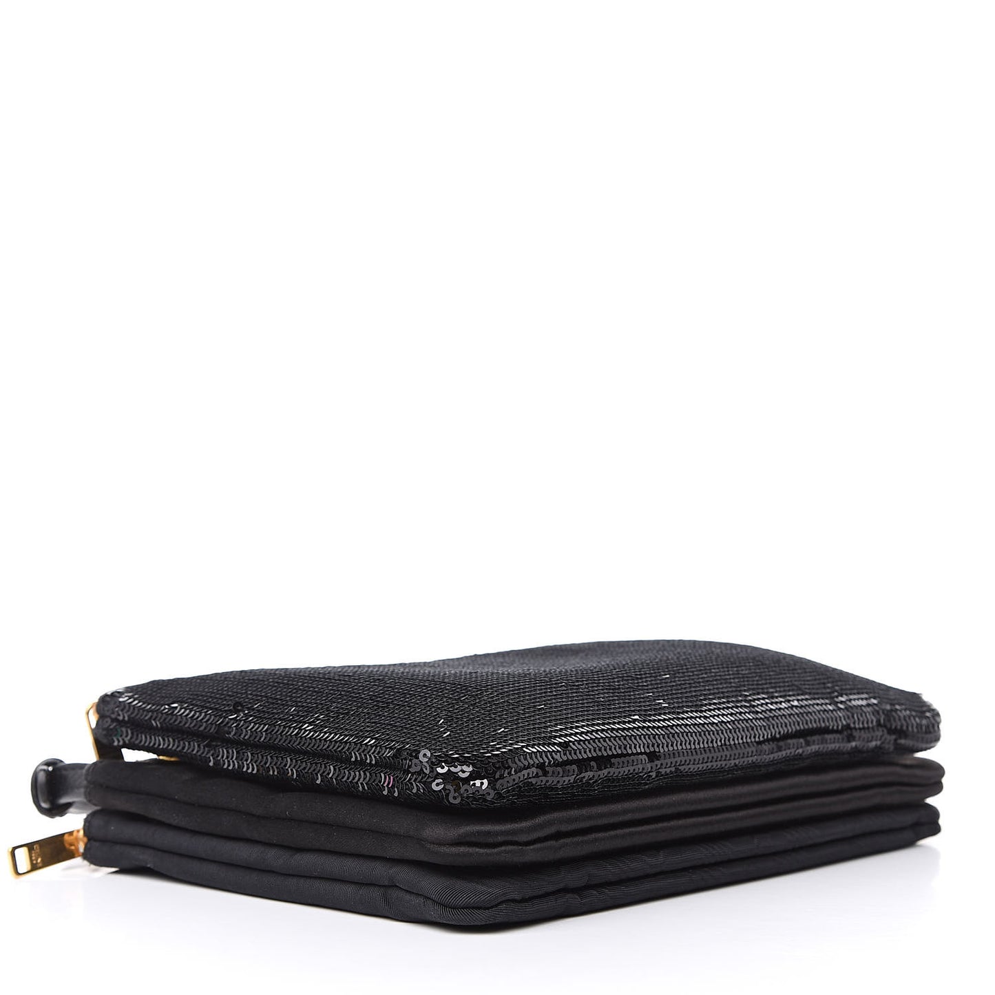 Sequin Small Trio Crossbody Bag Black