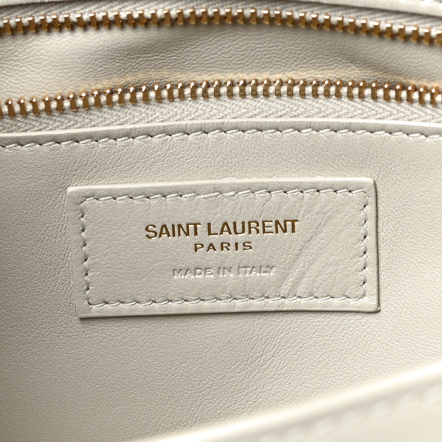Saint Laurent Smooth Calfskin Carre Satchel Crema Soft 6 of 11