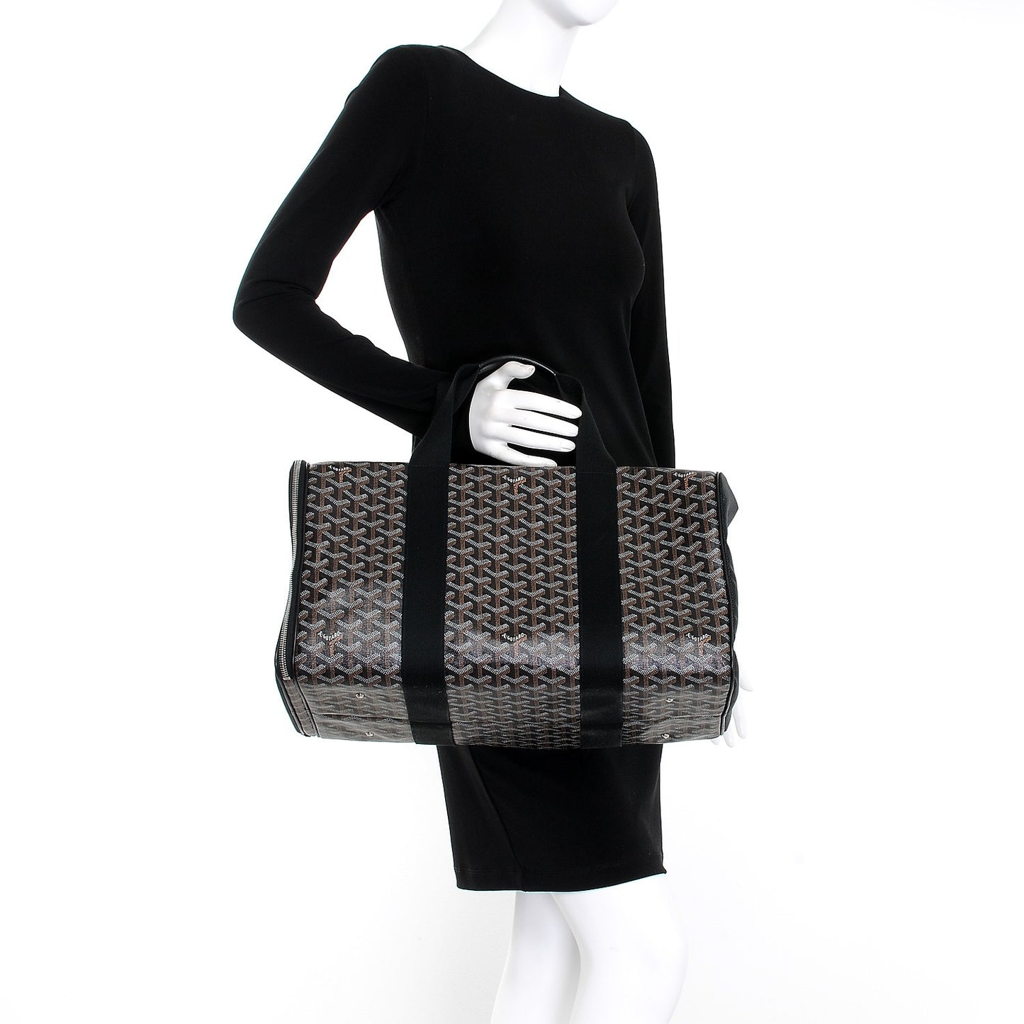 Goyardine Voltigeur Pet Carrier Black