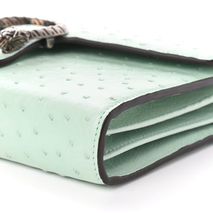 Gucci Ostrich Mini Dionysus Chain Wallet Light Green 9 of 9