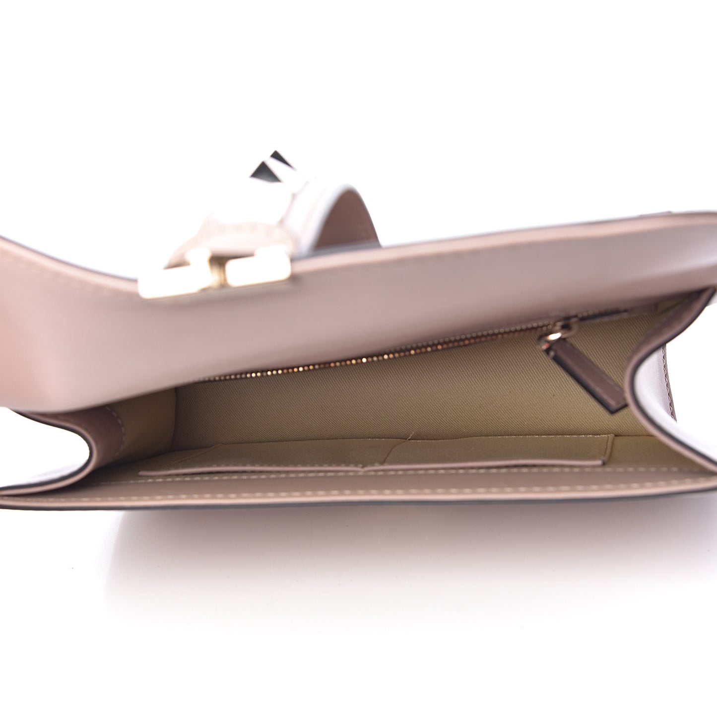 Vitello Medium Glam Lock Rockstud Flap Poudre