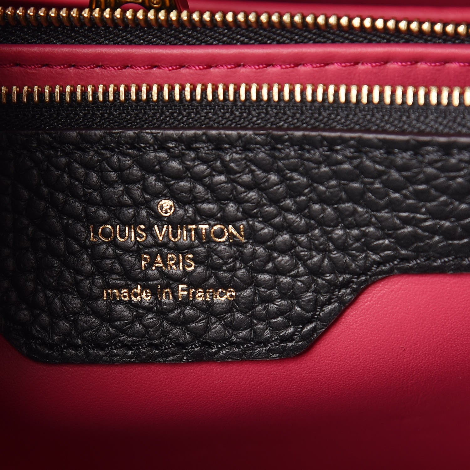 Louis Vuitton Taurillon Capucines MM Black 8 of 11