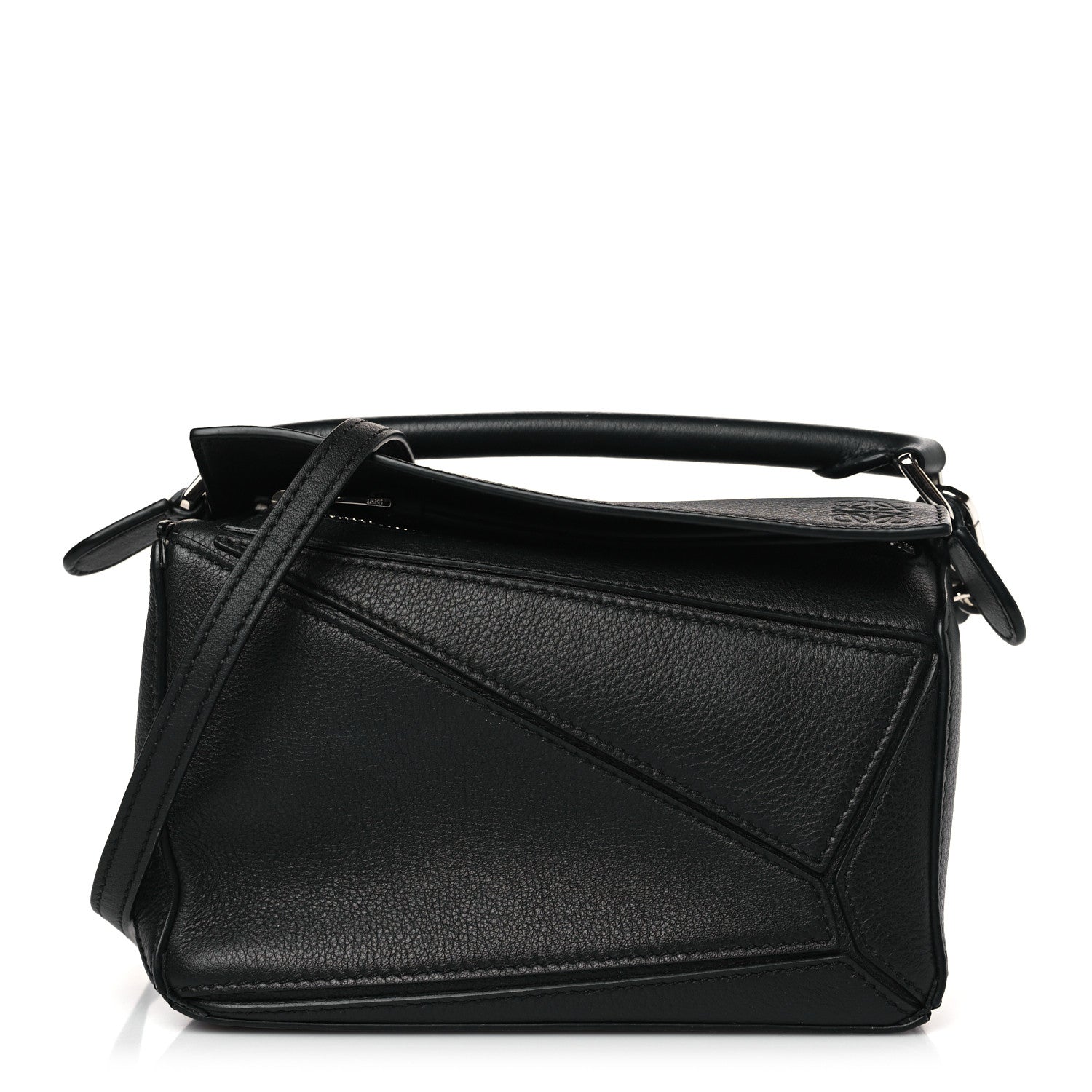 Loewe Calfskin Mini Puzzle Bag Black 1 of 8