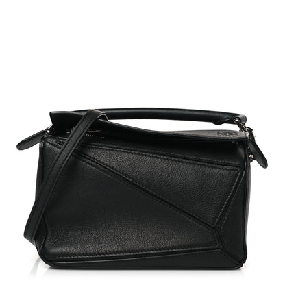 Loewe Calfskin Mini Puzzle Bag Black 1 of 8