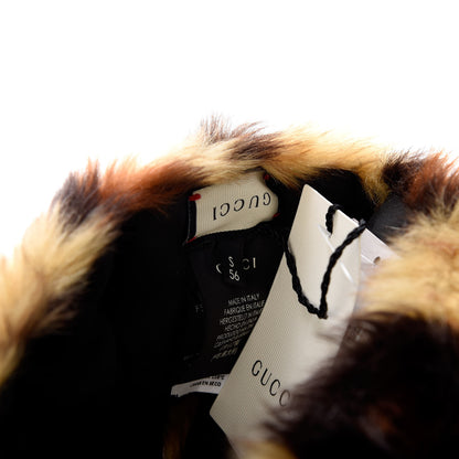 Gucci Faux Fur Leopard Print Turban S 3 of 3