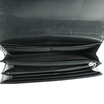 Chanel Caviar Patent CC Contour Flap Wallet Black 8 of 9