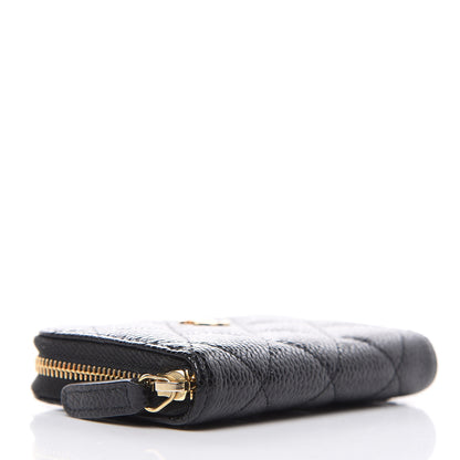 Chanel Caviar Quilted Zip Coin Purse Black 4 of 7
