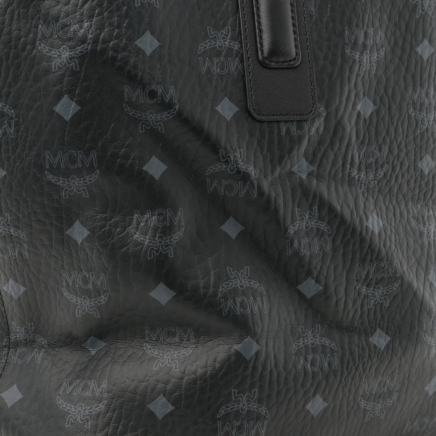 MCM Visetos Medium Liz Reversible Shopper Tote Black 12 of 12