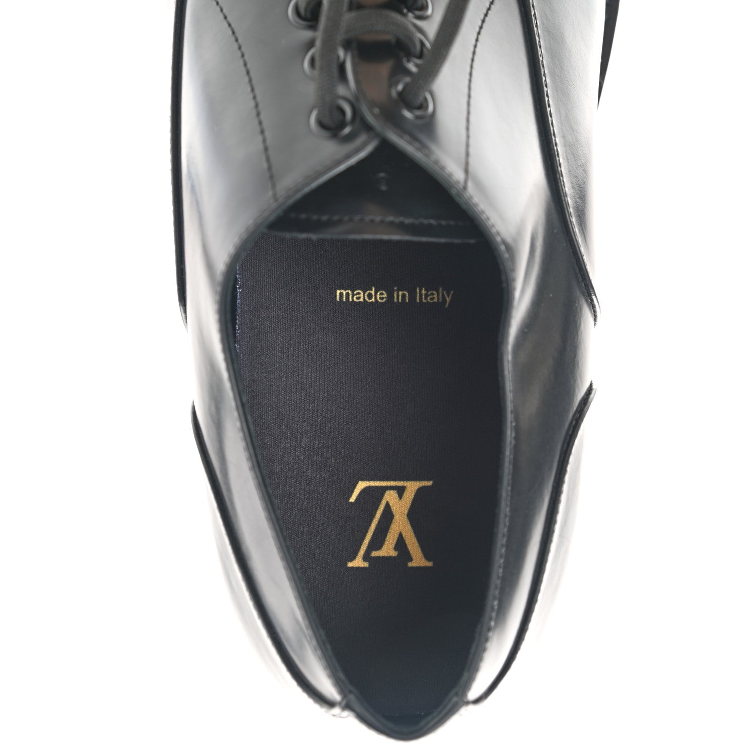 Louis Vuitton Calfskin Mens Vendome Flex Derby 9 Black 7 of 9