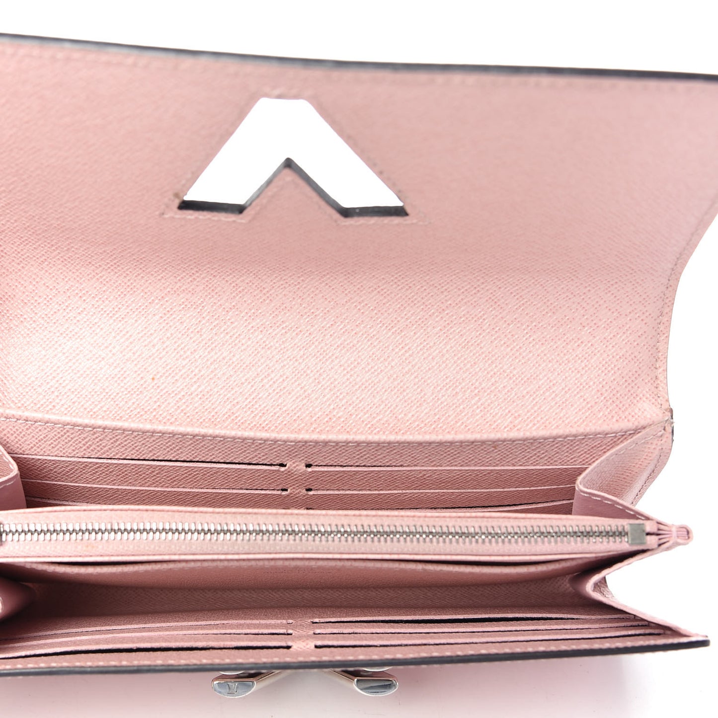 Epi Twist Wallet Rose Ballerine