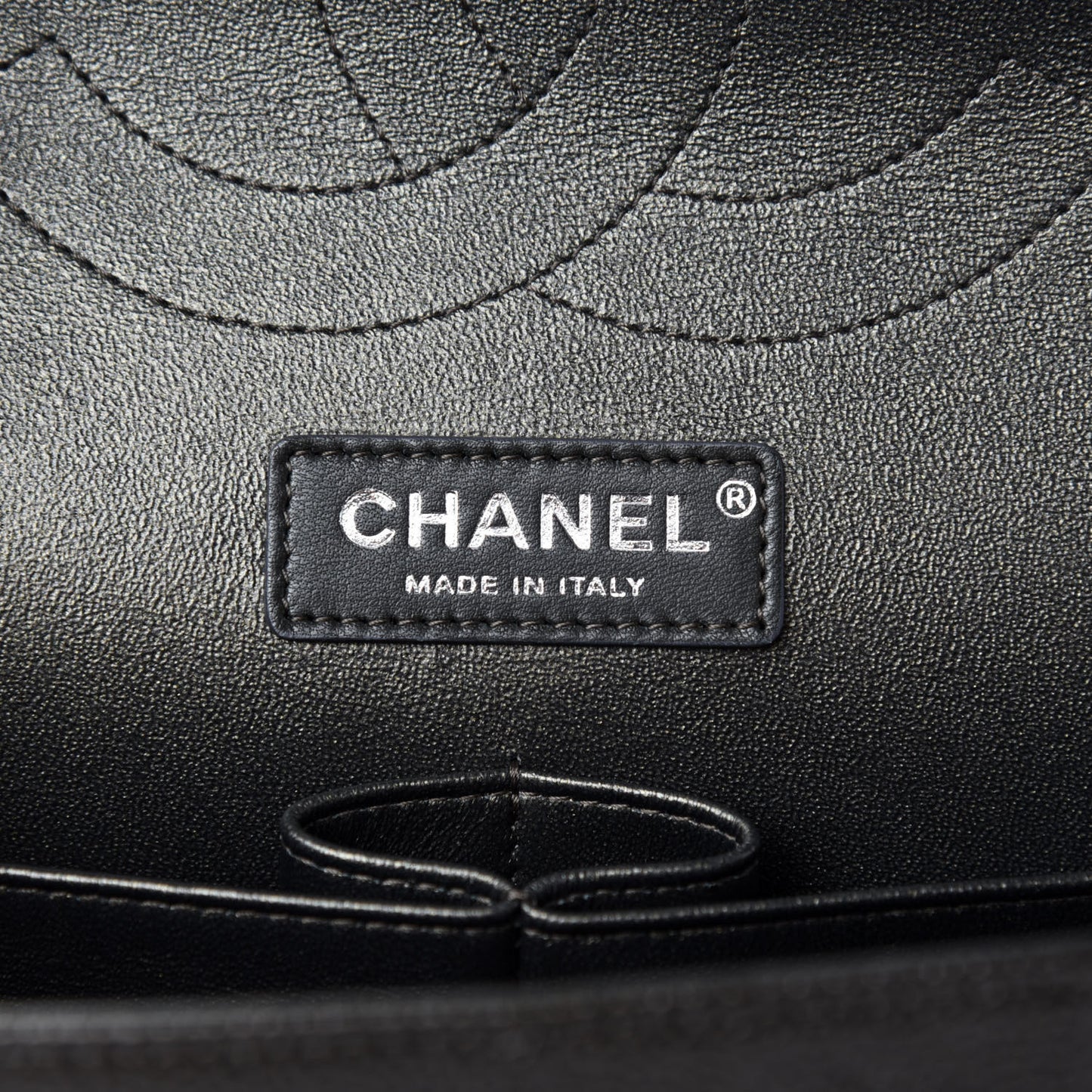 Caviar Quilted Jumbo Double Flap Dark Charcoal