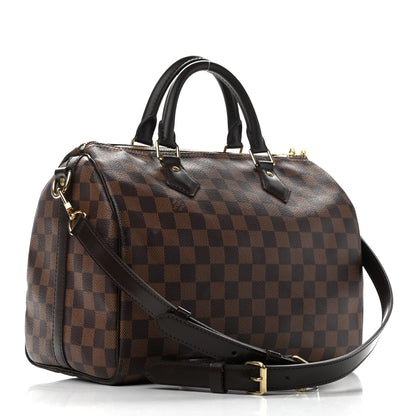 Louis Vuitton Damier Ebene Speedy Bandouliere 30 3 of 9