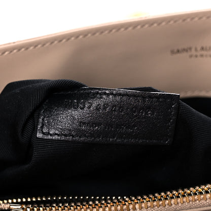 Saint Laurent Calfskin Y Quilted Monogram Medium Loulou Chain Satchel Dark Beige 8 of 12
