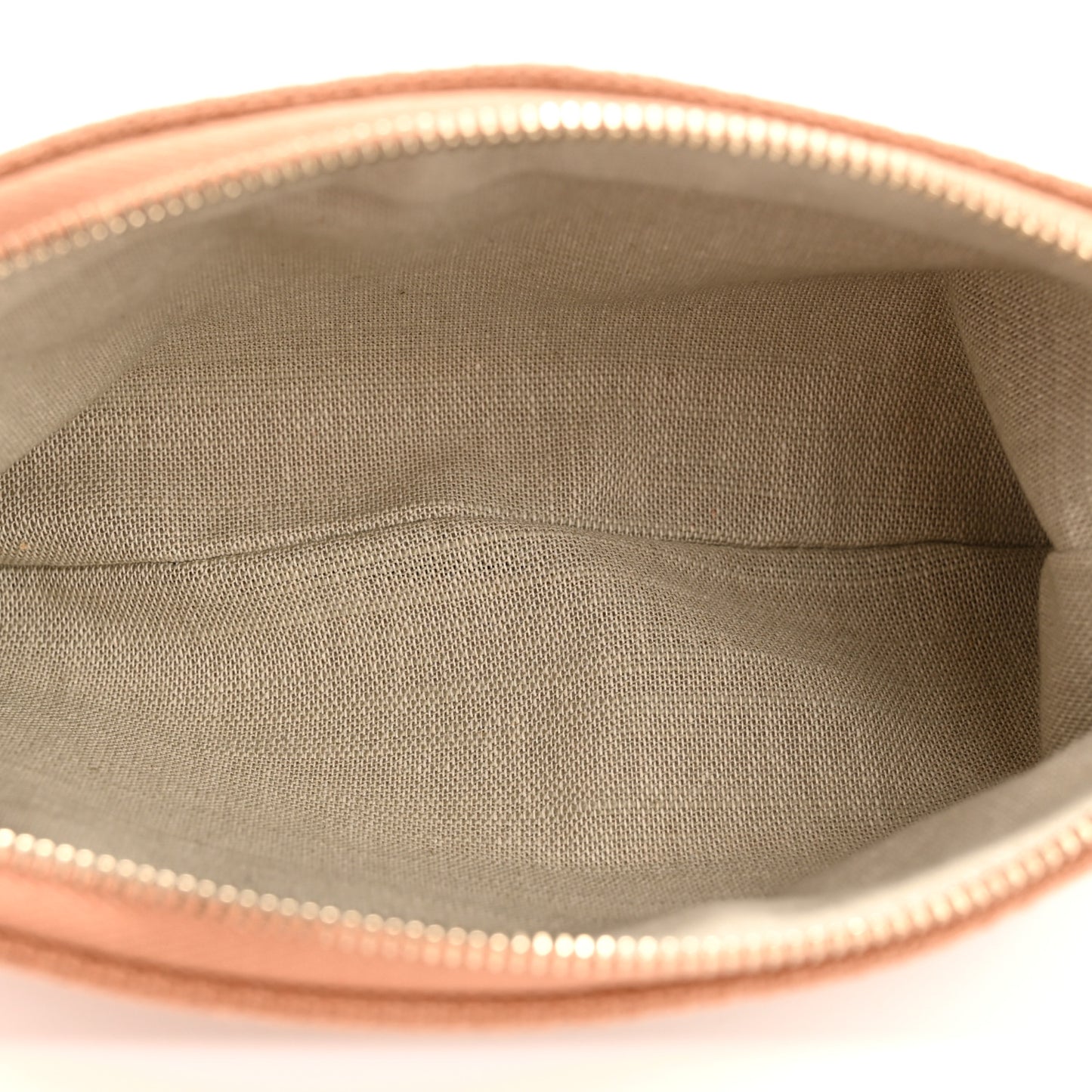 Mixed Fibers Small Deauville Pouch Beige