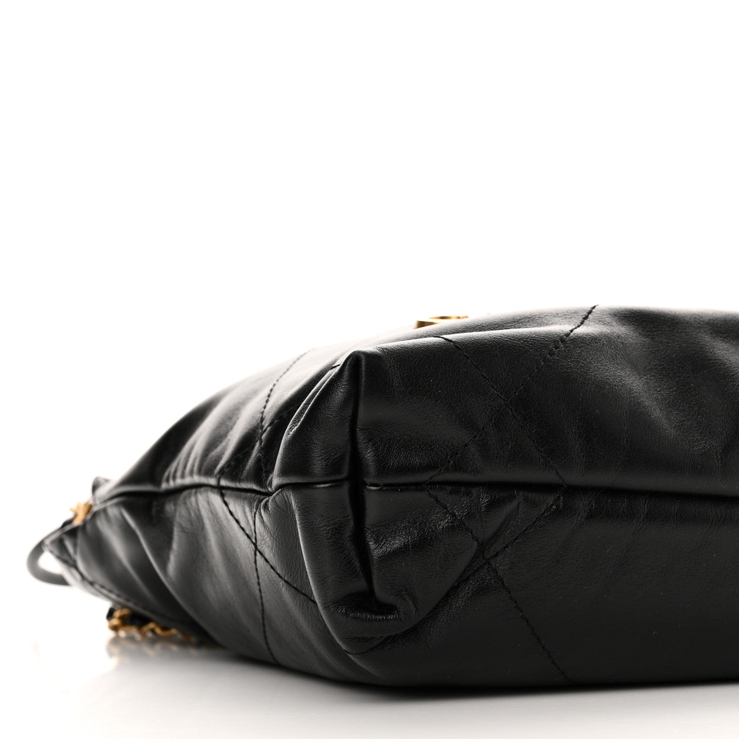 Chanel Shiny Calfskin Quilted Mini Chanel 22 Black 9 of 10