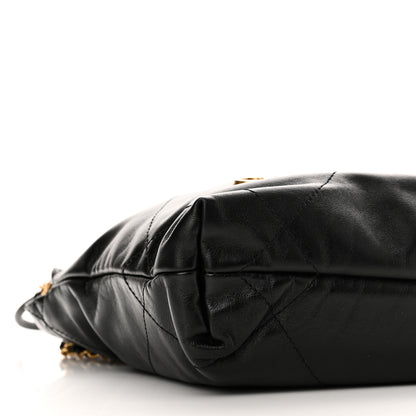 Chanel Shiny Calfskin Quilted Mini Chanel 22 Black 9 of 10