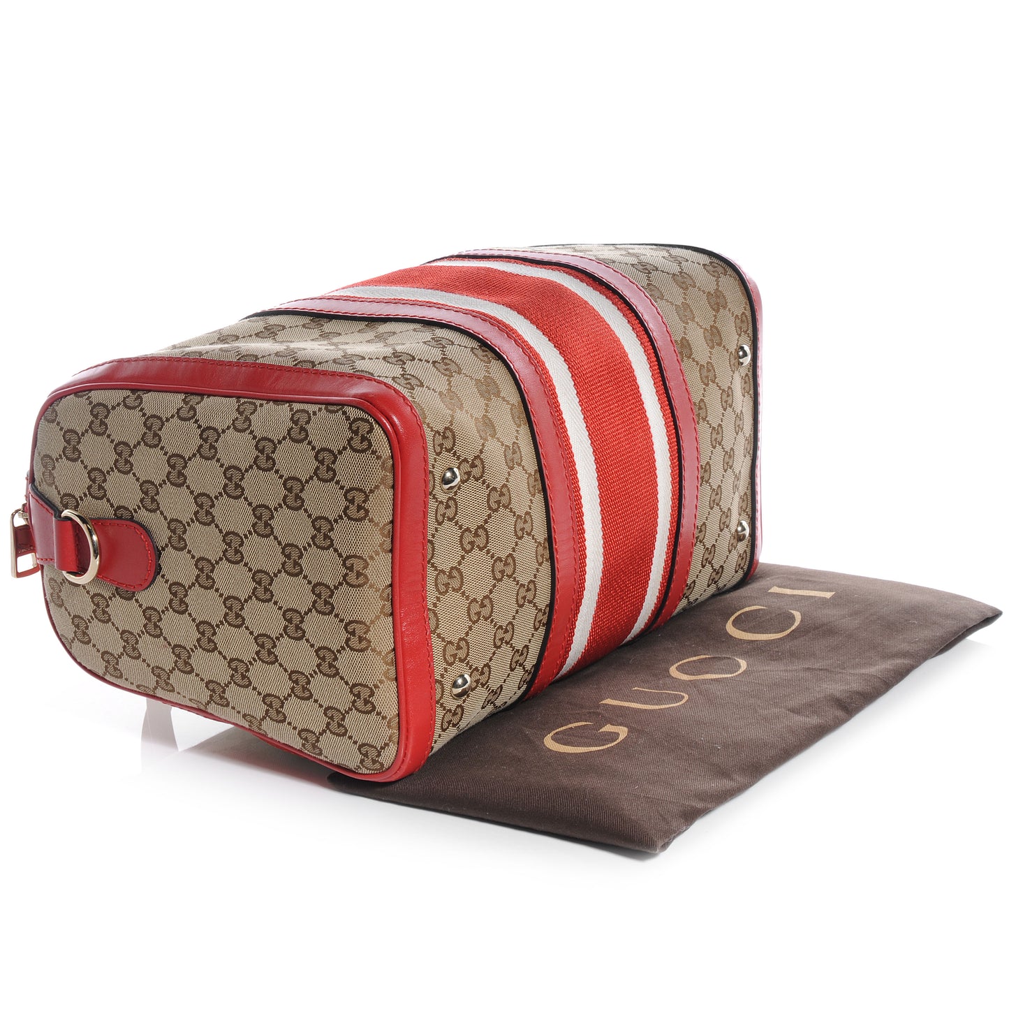 Monogram Vintage Web Medium Boston Red