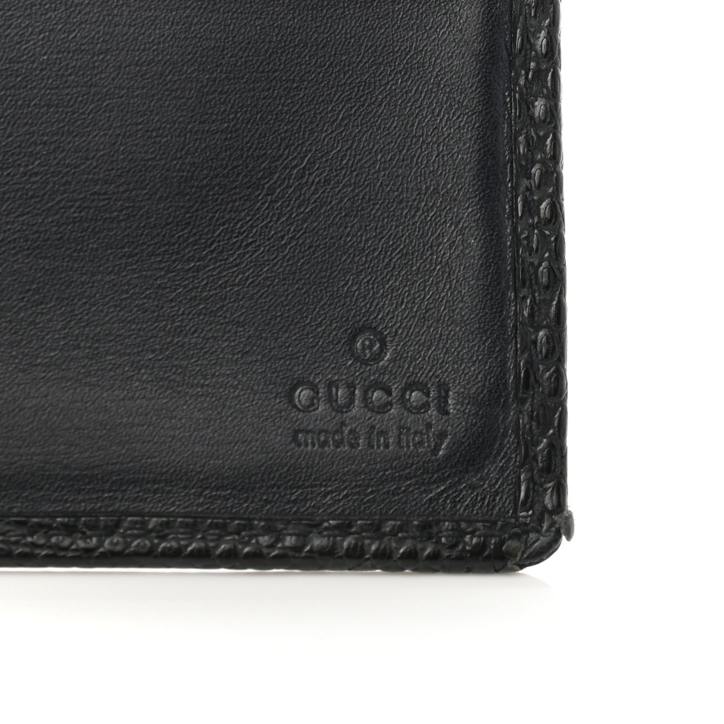 Lizard Bi-Fold Wallet Black