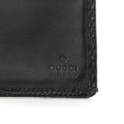 Gucci Lizard Bi-Fold Wallet Black 6 of 10