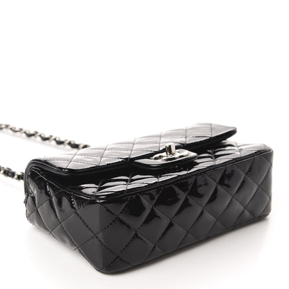 Chanel Patent Calfskin Quilted Mini Rectangular Flap Black 4 of 11
