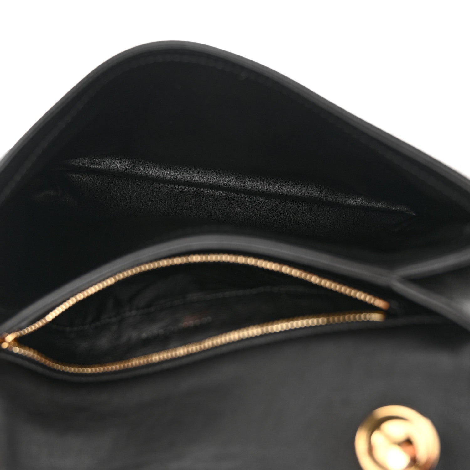 Gucci Roxy Calfskin Web Medium Blondie Shoulder Flap Bag Black 5 of 11