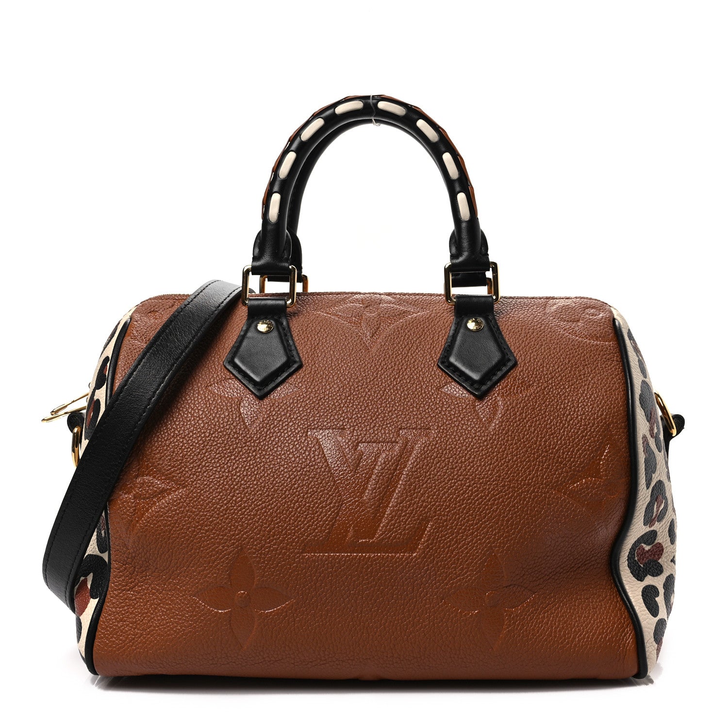 Louis Vuitton Empreinte Monogram Giant Wild At Heart Speedy Bandouliere 25 Caramel 1 of 7