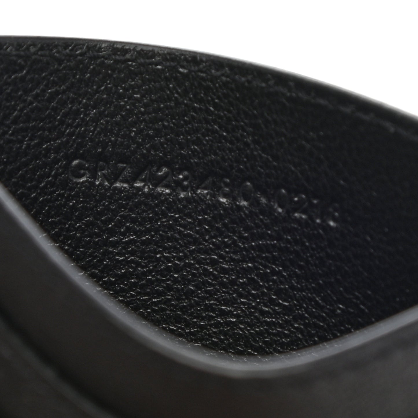 Calfskin Monogram Credit Card Case Black