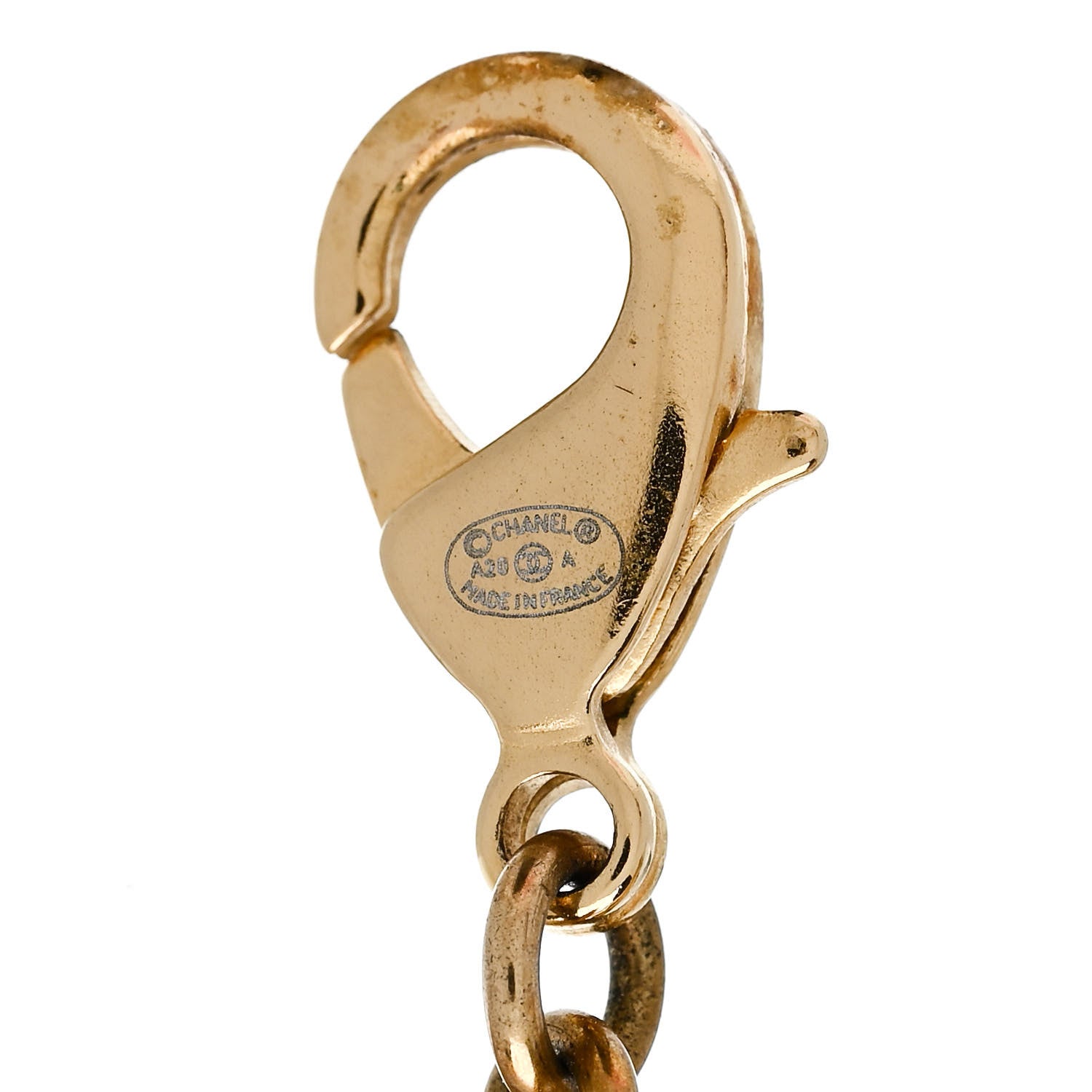 Chanel Crystal CC Chain CC Bracelet Gold Silver 3 of 4