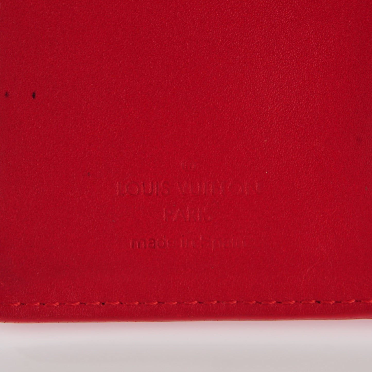 Vernis Small Ring Agenda Cover Rouge