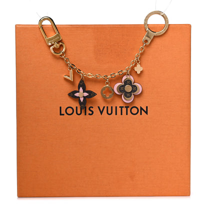 Louis Vuitton Brass Monogram Blooming Flowers Bag Charm Key Holder Rose Ballerine 6 of 6