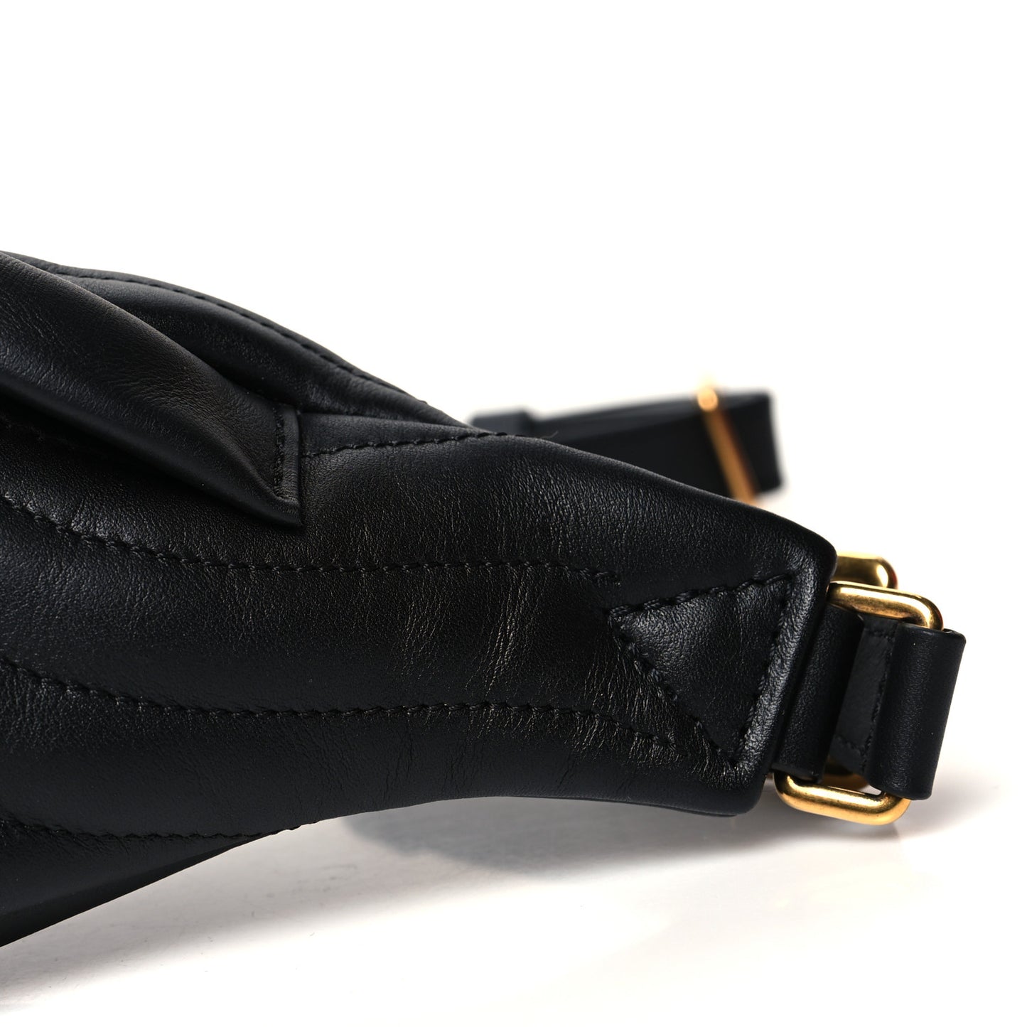Calfskin Quilted New Wave Bumbag Black