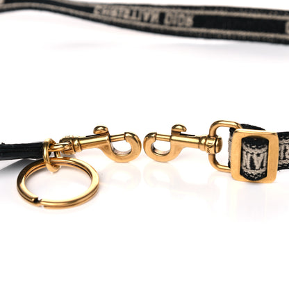 Christian Dior Canvas Embroidered Shoulder Strap Black Multicolor 3 of 5