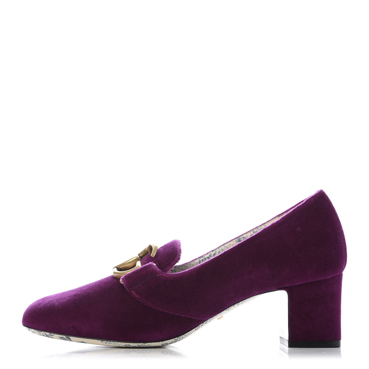 Gucci Softy Velvet GG Victoire 55mm Loafer Pumps 39 Fucsia 1 of 10